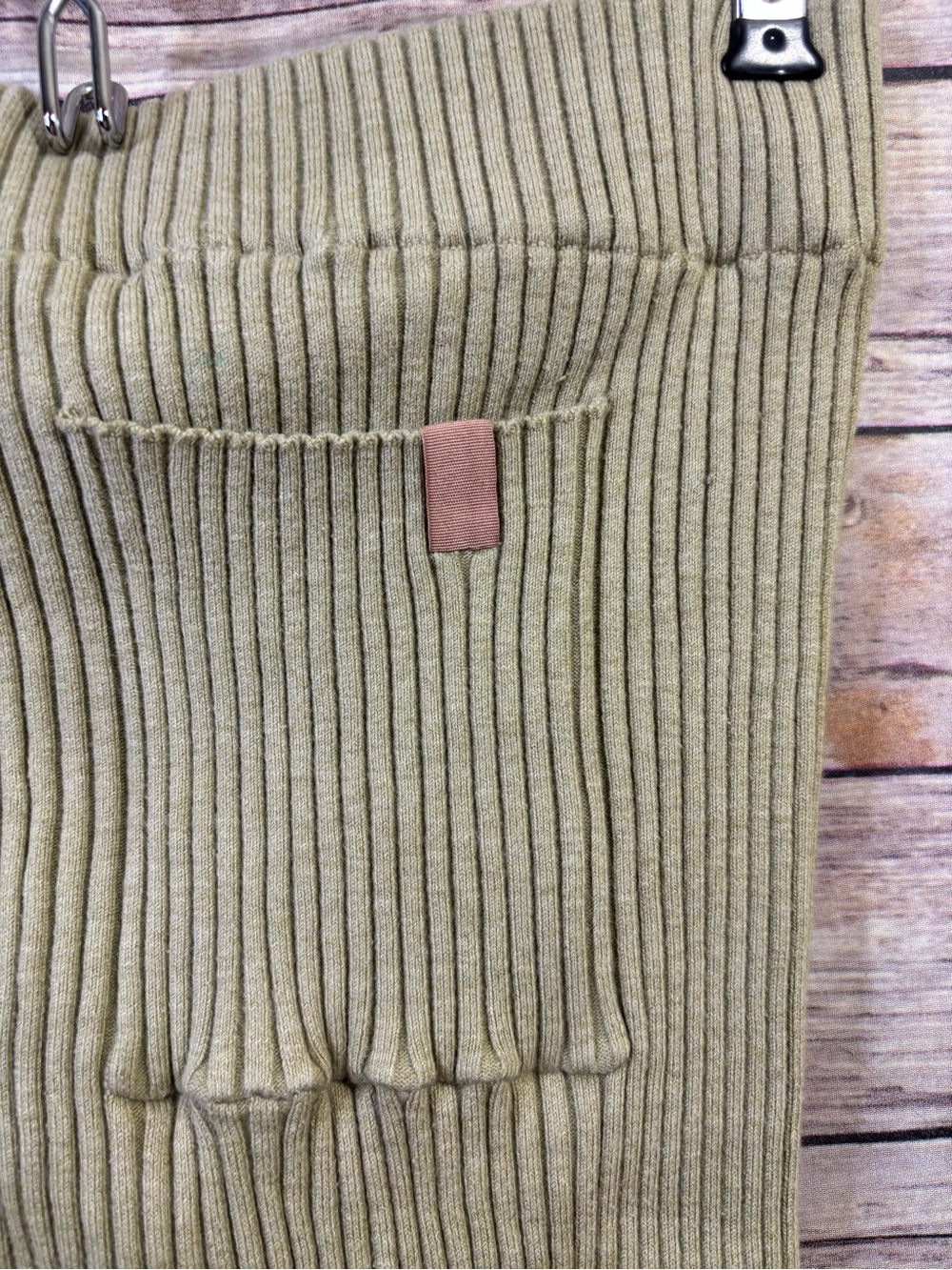 Lunya Green Ribbed Leggings Cotton silk Blend Size Small - Picture 4 of 8